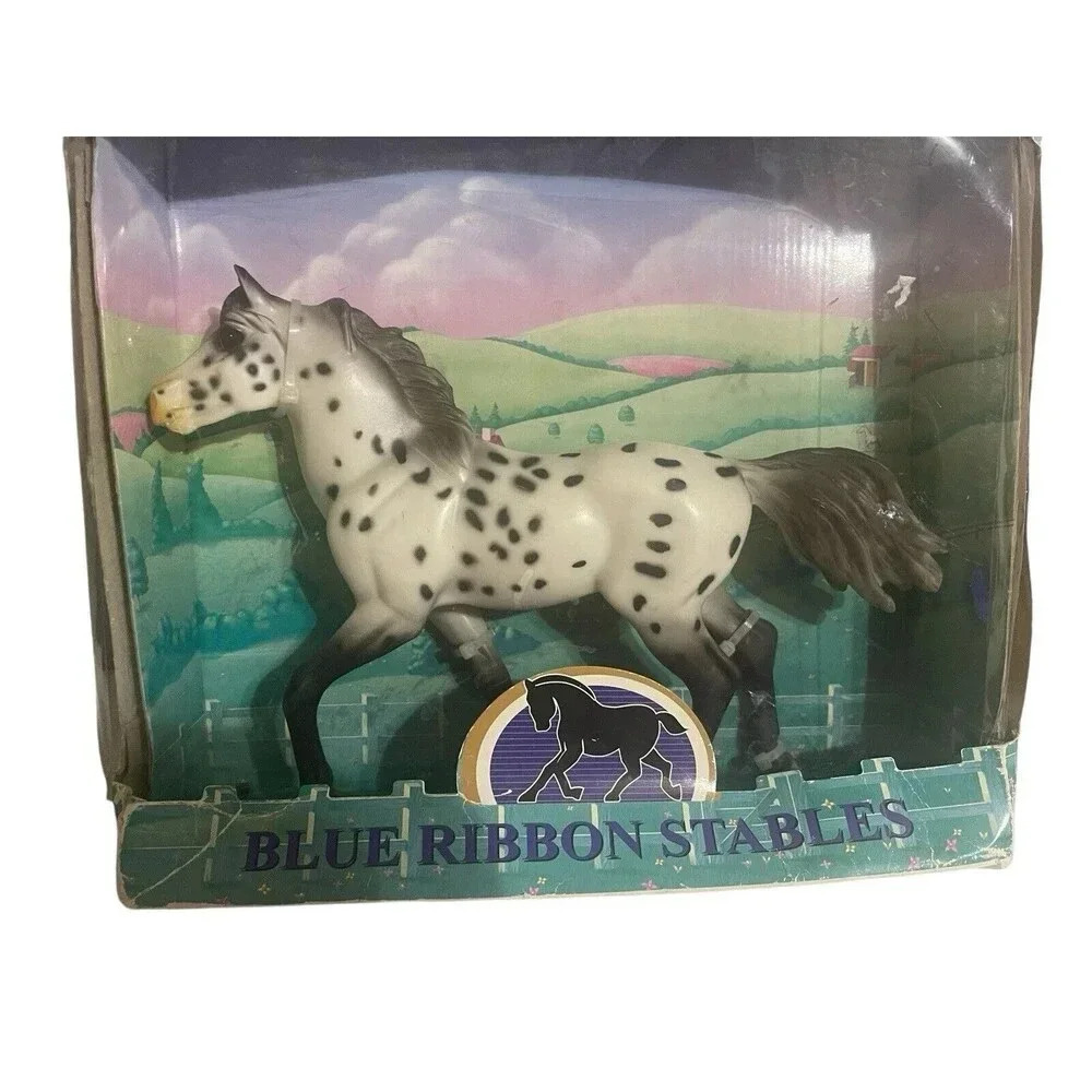 Vintage Blue Ribbon Stables Horse Blue Box #37632 ULTRA RARE